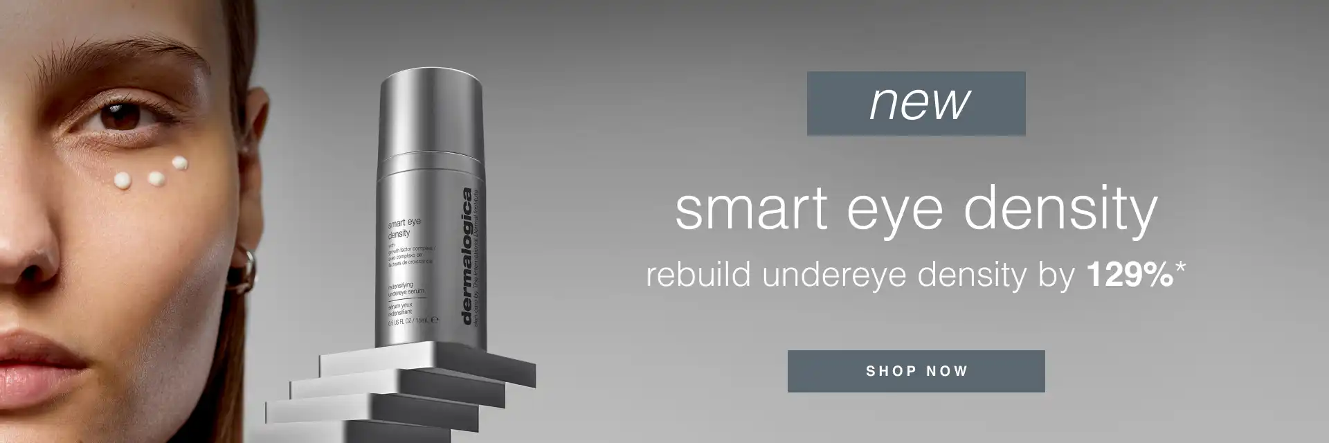 Dermalogica eye and density serum campaign image from Pure Beauty.